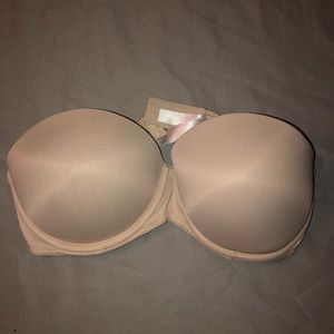 PINK Nude Strapless Bra